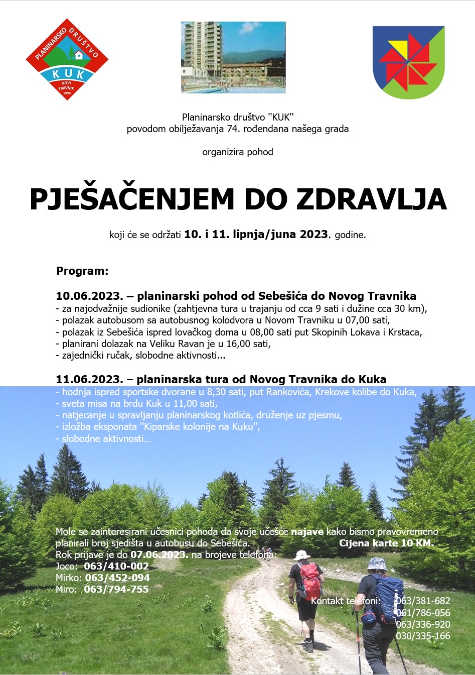 Pješačenjem do zdravlja