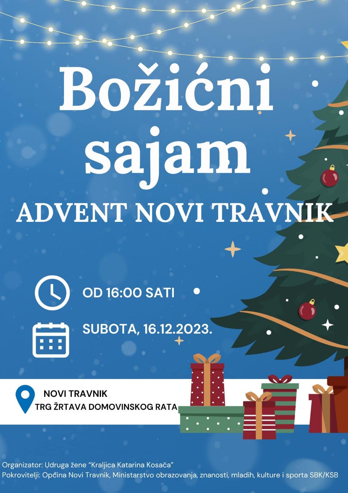 Božićni sajam 2023. u Novom Travniku