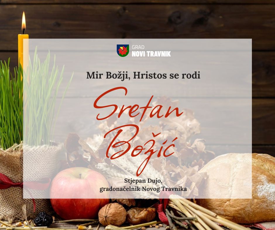 Čestitka gradonačelnika Stjepana Duje povodom Božića