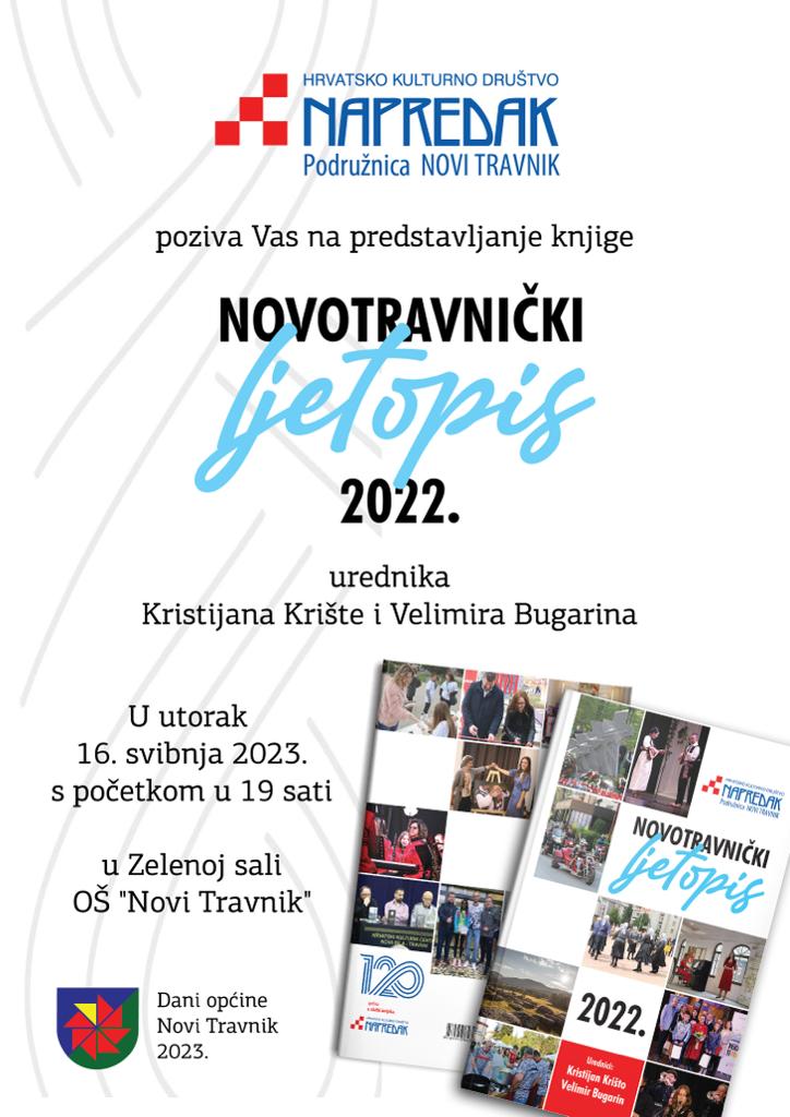 Predstavljanje knjige “ Novotravnički ljetopis 2022.”   
