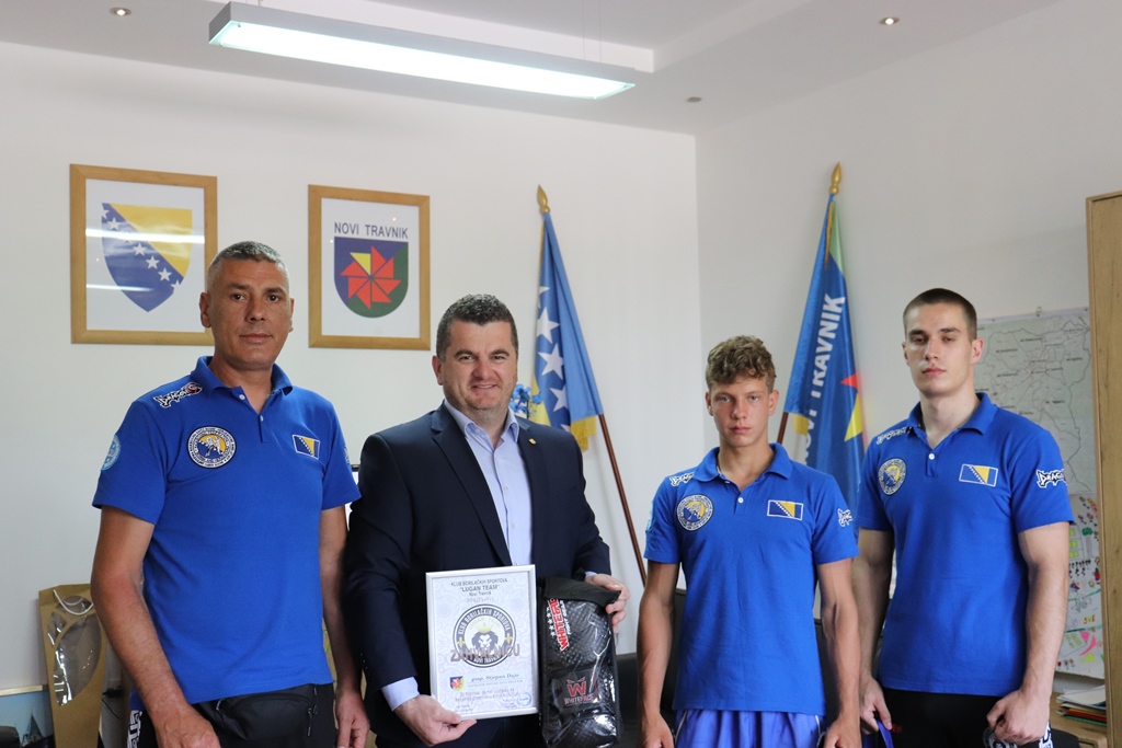 Načelnika Duju posjetili predstavnici Kluba borilačkih sportova "Lugan team" Novi Travnik