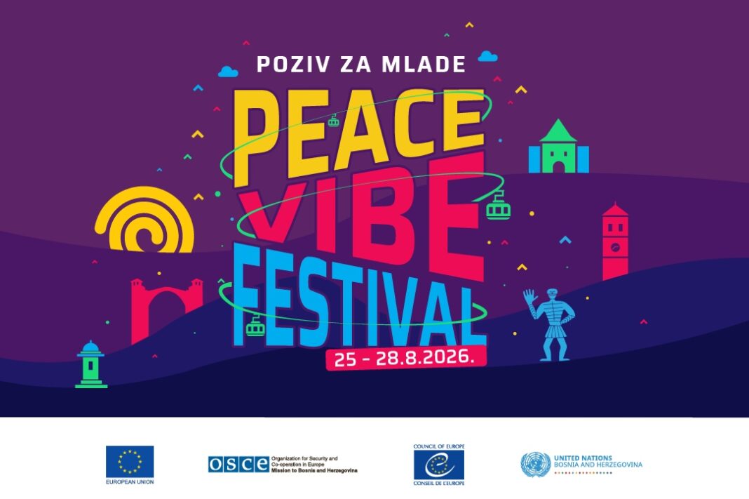JAVNI POZIV ZA MLADE: Peace Vibe Fest 2026 – Mirna budućnost. Zajednička stvar.